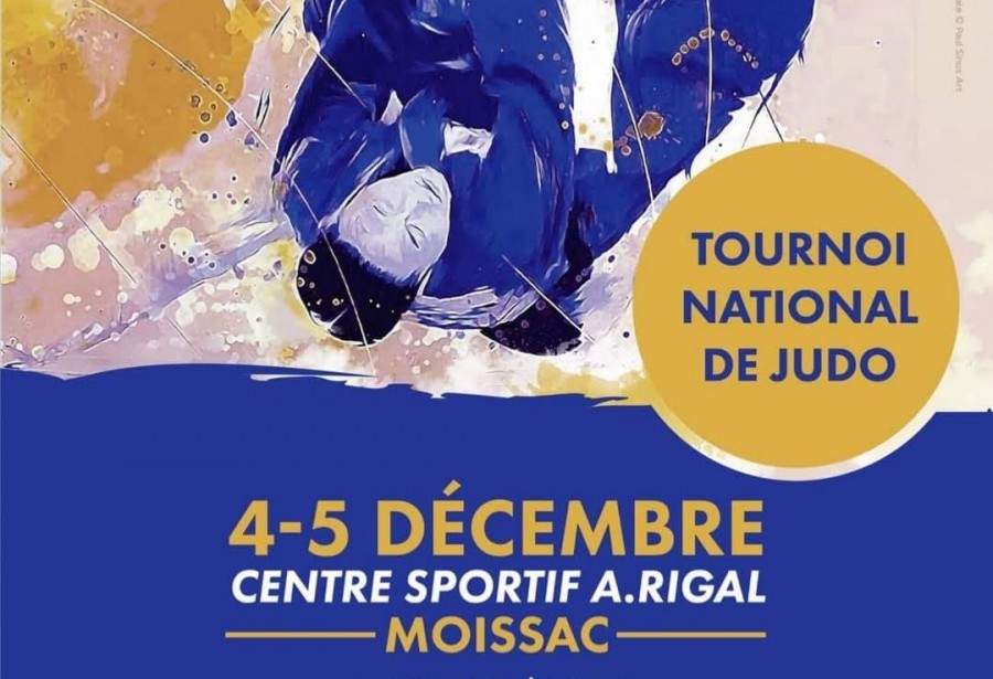 L'affiche du Tournoi national à Moissac, minimes juniors les 4 et 5 décembre 2021